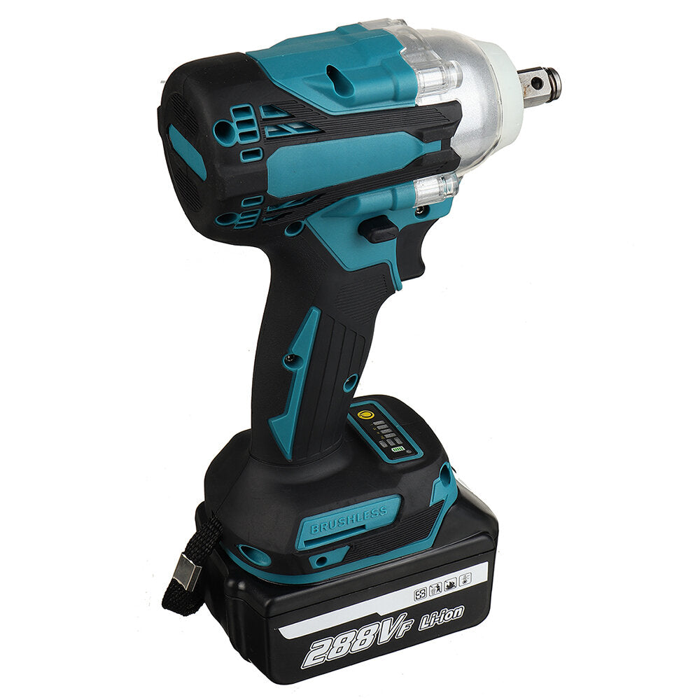 330N.m 1/2 Inch Powerful Electric Wrench 4 Gears Woodworking Tool for Construction Site Shelves