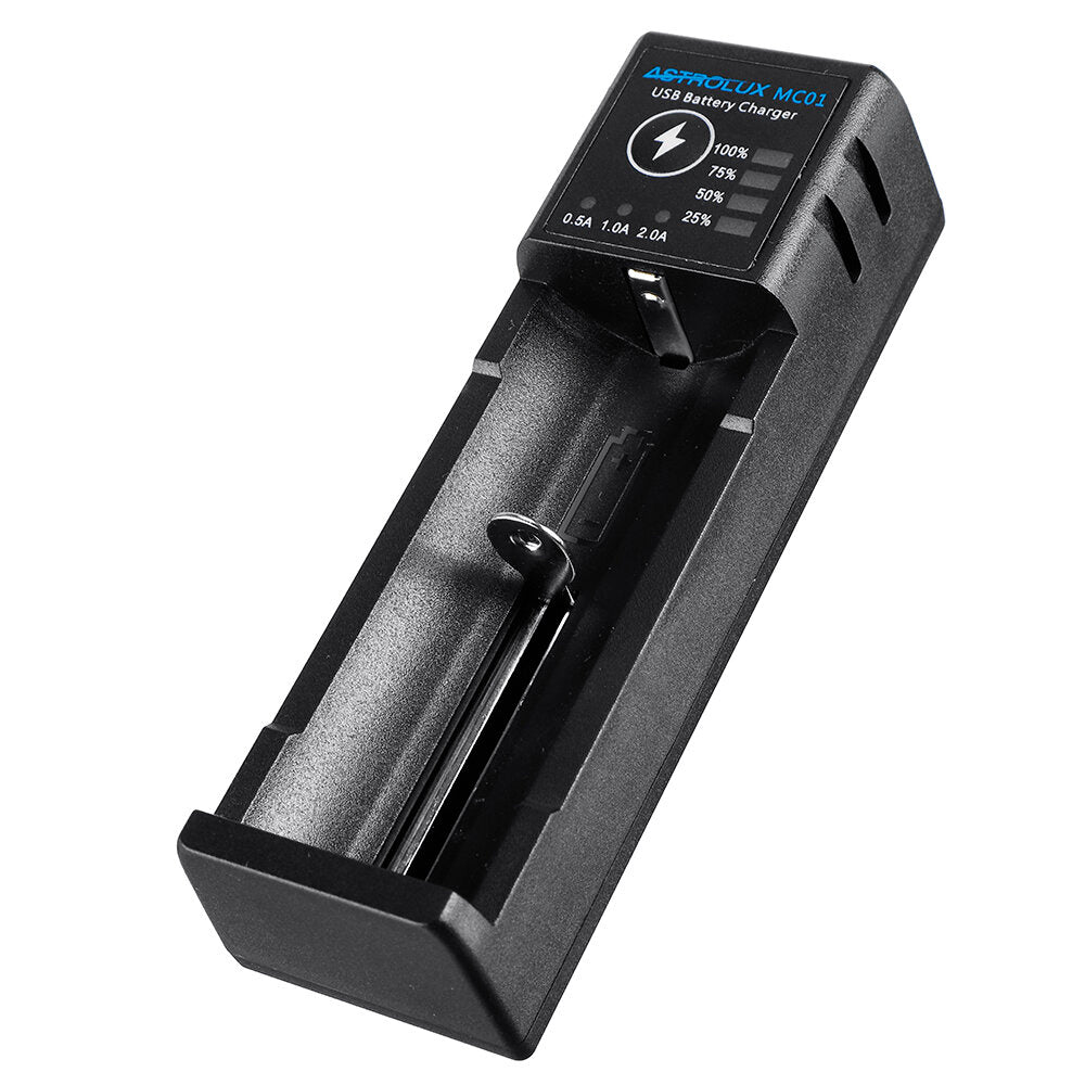 2 in1 USB Charging Mini Battery Charger Portable Mobile Phone Power Bank Current Optional Charger For 18650 21700 26650 14500 Li-ion Battery