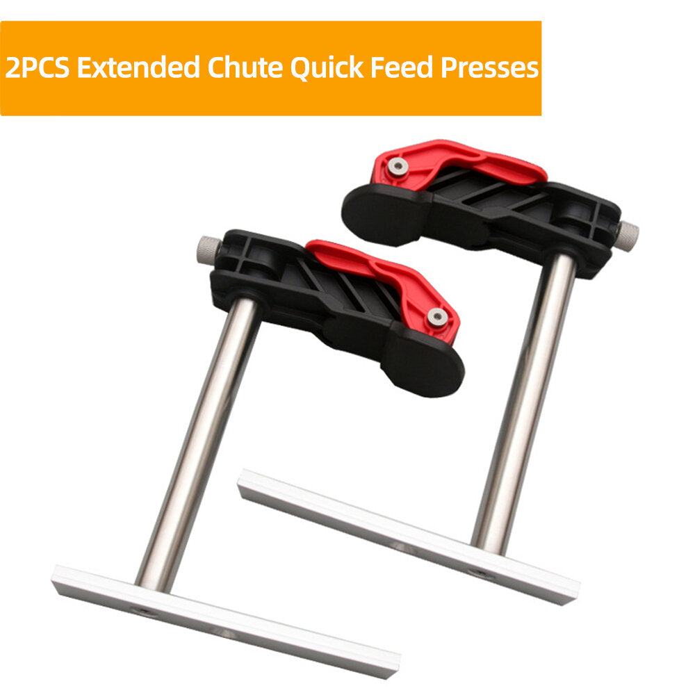 Stainless Steel Quick Release Woodworking Clamps - 19mm/20mm, High Stability, Versatile for Table Tops & Slide Slots