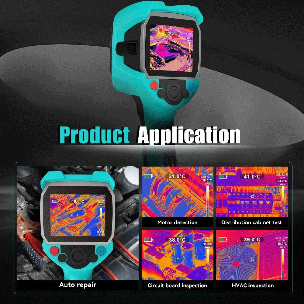 GreenZech Industrial 256-A | 256x192 HD Thermal Imaging Camera | Professional 3.5" Handheld Infrared Diagnostic Station