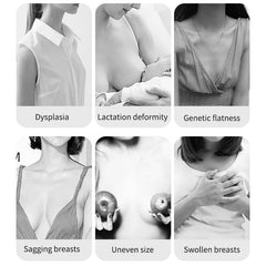 Vibration Breast Massager Bra - Adjustable, Wireless, Black, 12V, 15 Min Massage, Intelligent Temp Control, Comfortable Wear
