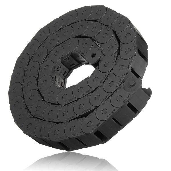15mm x 20mm R28 Plastic Cable Semi-closed Drag Chain Wire Carrier Length 1000mm