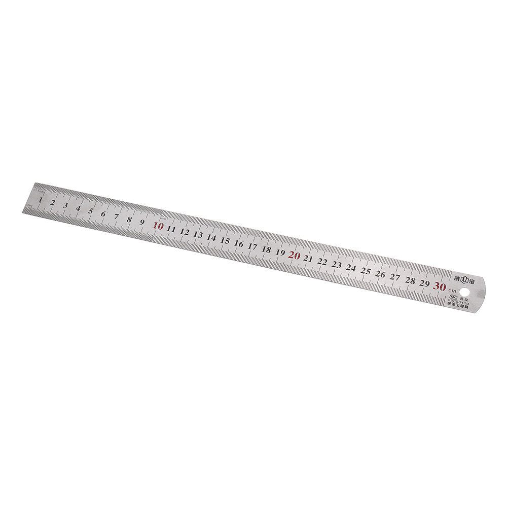 Adjustable 45/90 Degree Line Scribe Ruler - 300mm Stainless Steel & Aluminum Marking Tool for Woodworking
