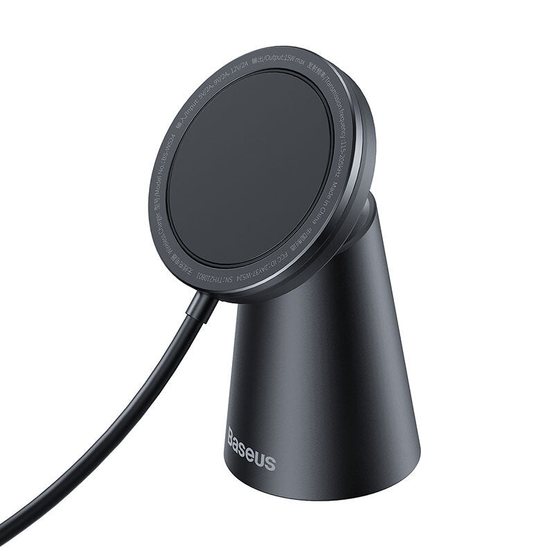 2-in-1 Simple Charger Magnetic Stand Wireless Charger Fast Charging Power Holder Mini Size