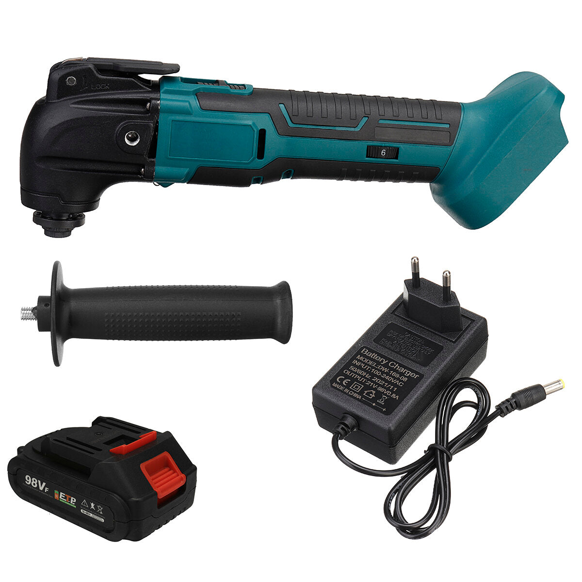 1800W 98VF 16000 mAh 6 Gears Oscillating Multi-Tool For Makiita 18V Battery