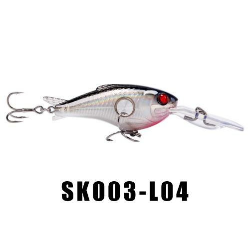 1PCS Fishing Lures Floating 1.8M-3.9M 55mm 10g Crank Artificial Hard Fishing Bait