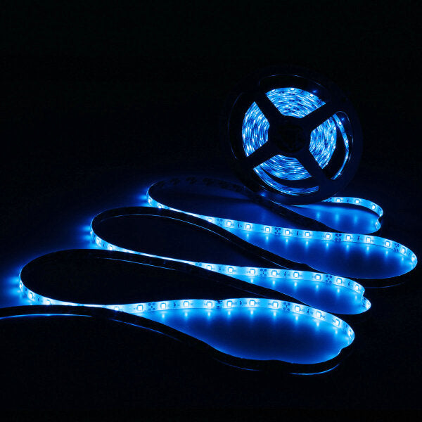 Wireless Waterproof LED Strip Light 16FT 12V 5M 300LED For Motorcycle Boat Truck Car SUV