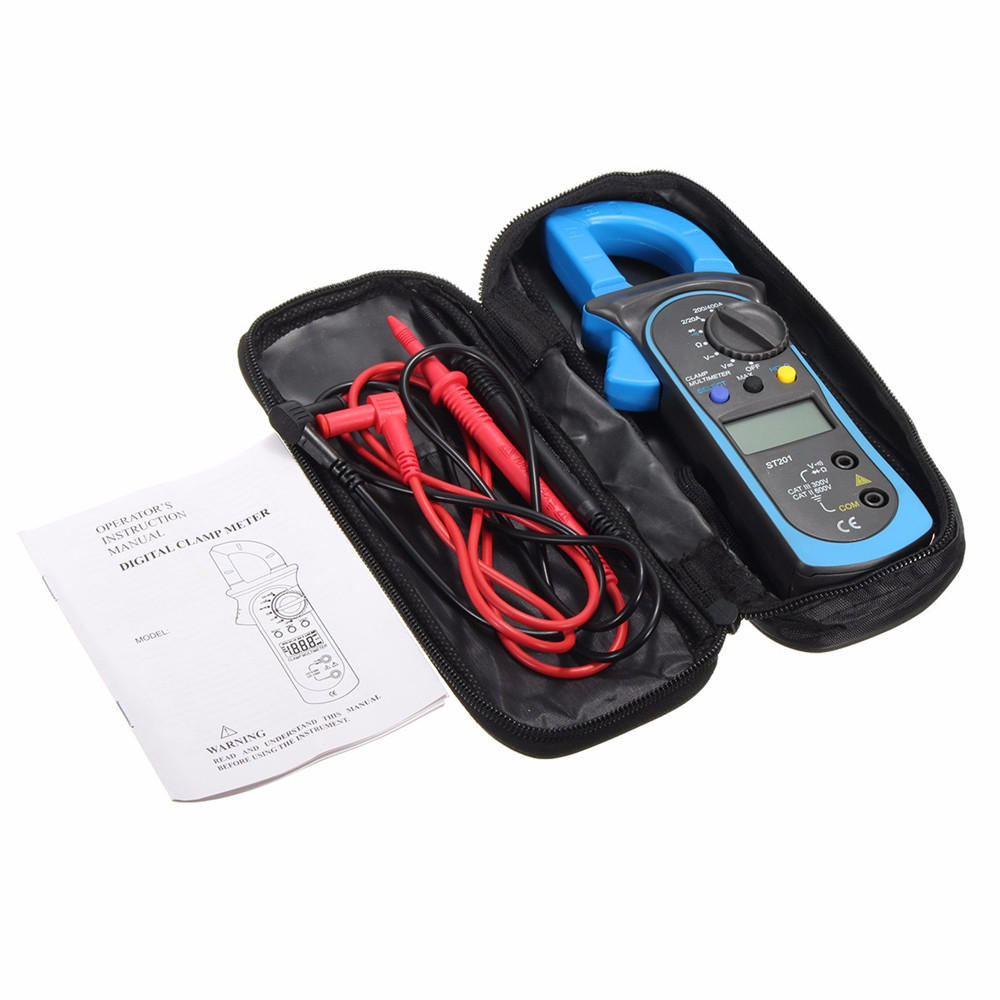 Digital Clamp Multimeter OHM Amp Meter AC/DC Voltage AC Current Resistance Tester