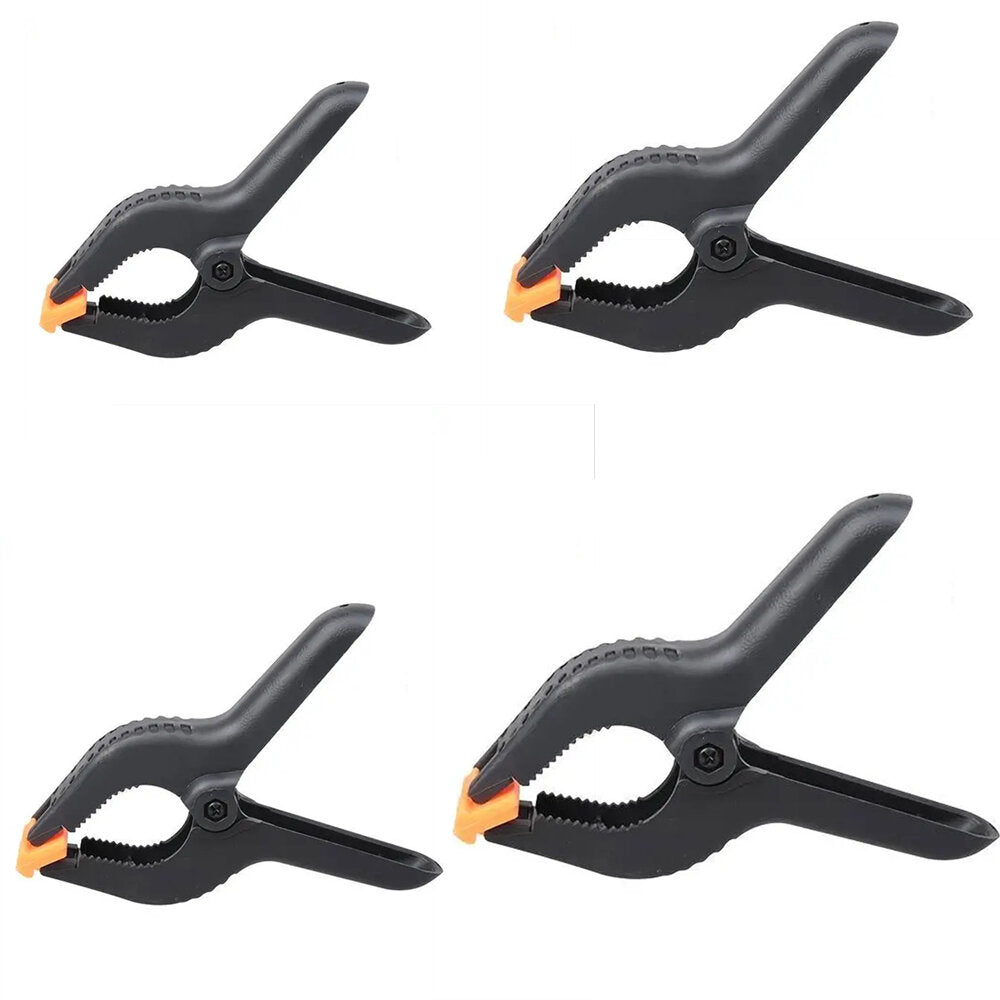 Versatile Ratchet Bar Clamp Set - 10pcs, 2/3/4/6 inch, Black, Ergonomic Grip for Woodworking, Photography, Arts & Crafts