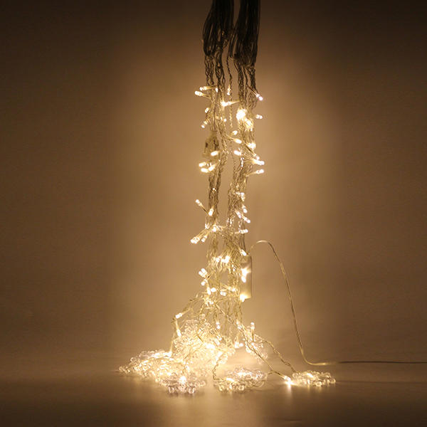 3.5M 96LEDs  8Modes Snowflake Fairy String Light for Christmas Party Patio AC220V