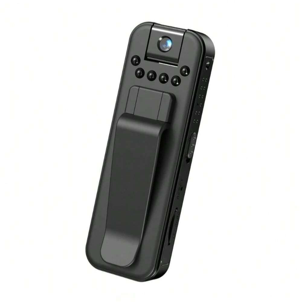 8MP 1080P USB Action Camera, 90° Angle, Rechargeable Battery, Black, ABS Material, No Stabilization, Recording Function