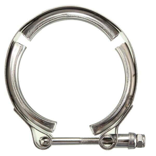 2.5inch Exhaust Clamp Down Pipe V-Band Turbo Clamp Flange Down Pipe Stainless Steel