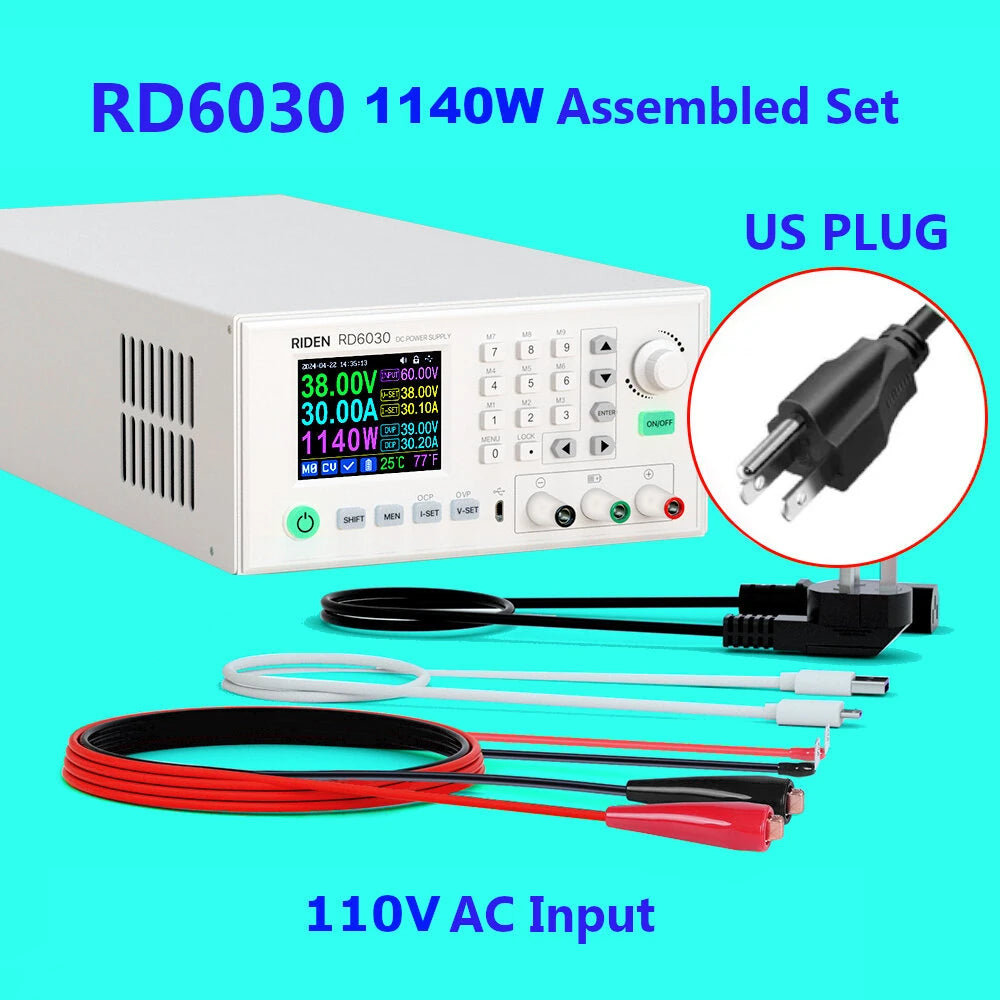 Assembled Set 60V 30A DC Voltage Step-down Stabilized Lab Power Supply Module Buck Adjustable Converter Battery Charging