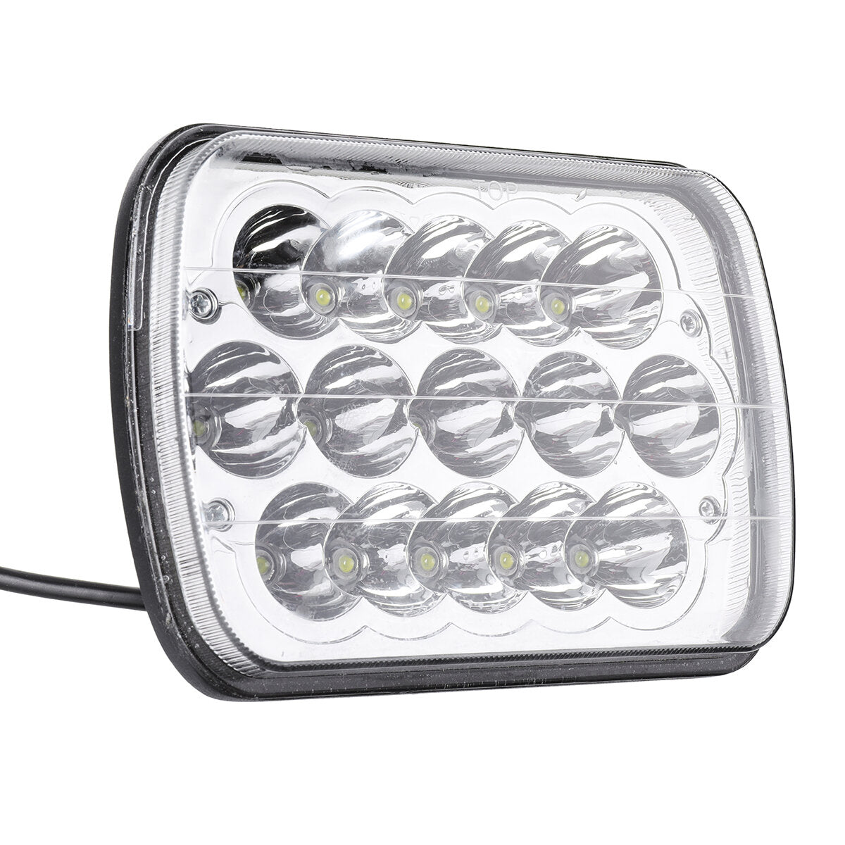 2 Pcs Wrangler Headlight 5 x 7" LED Stock Headlights with Lamp