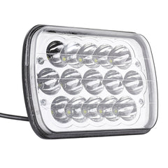 2 Pcs Wrangler Headlight 5 x 7" LED Stock Headlights with Lamp