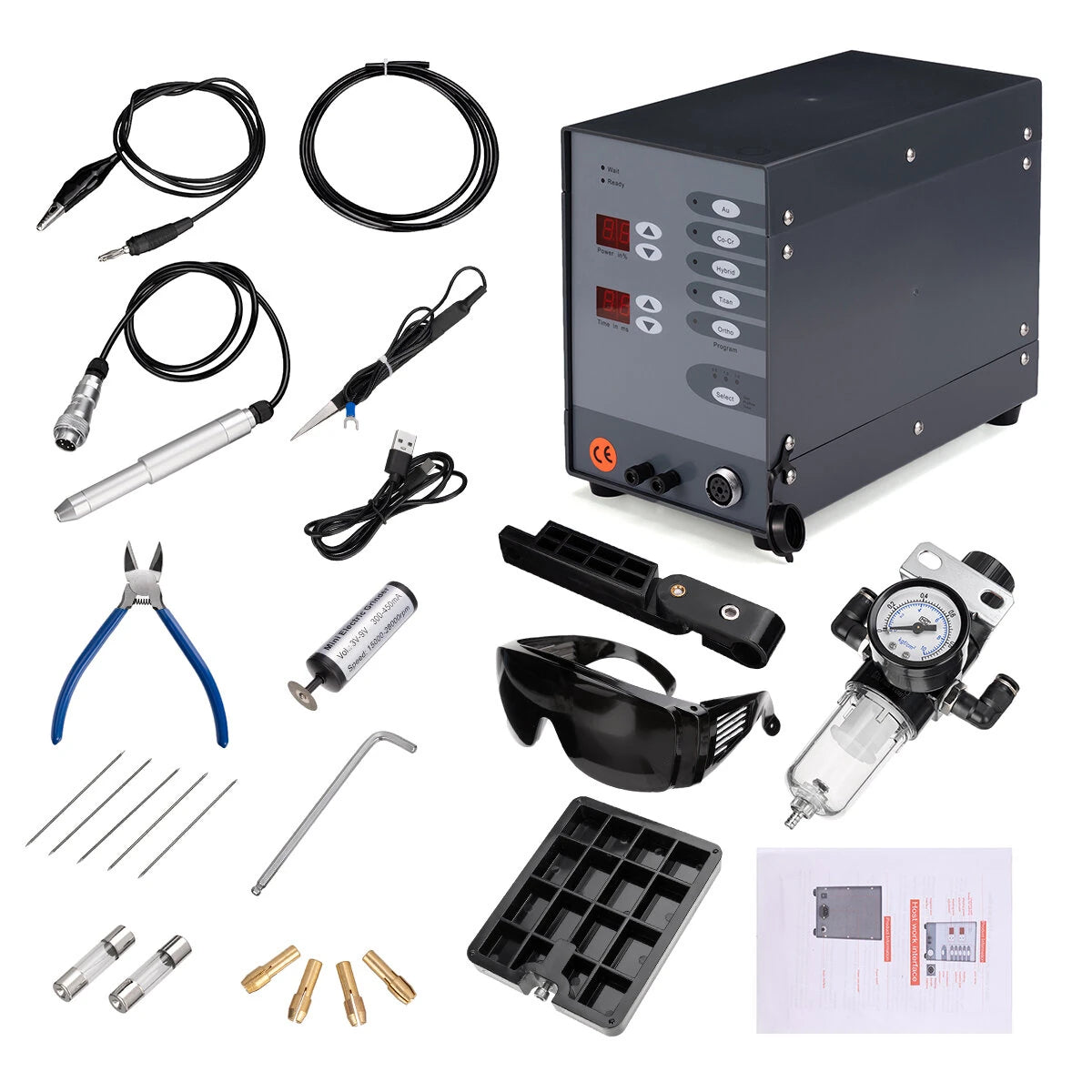 AC 110V/220V Stainless Steel Spot welding Machine Automatic Numerical Control Pulse Argon Arc Welder Jewelry Spot Welder