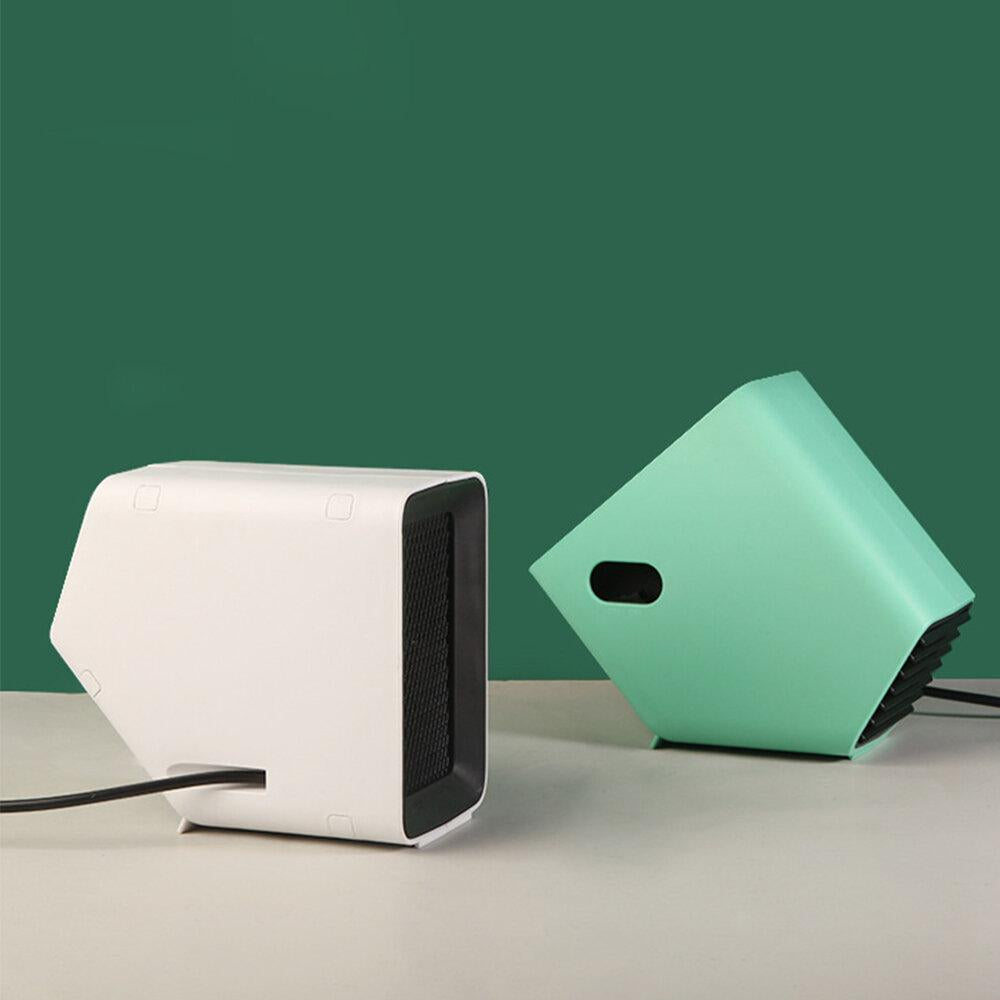 500W Portable Mini PTC Ceramic Heater - 50° Angle Warm Air Blower for Home/Office