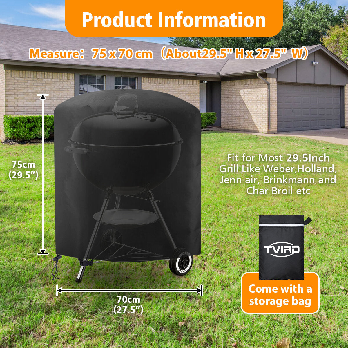 BBQ Cover Waterproof Outdoor Home Garden Dust Rain Barbecue