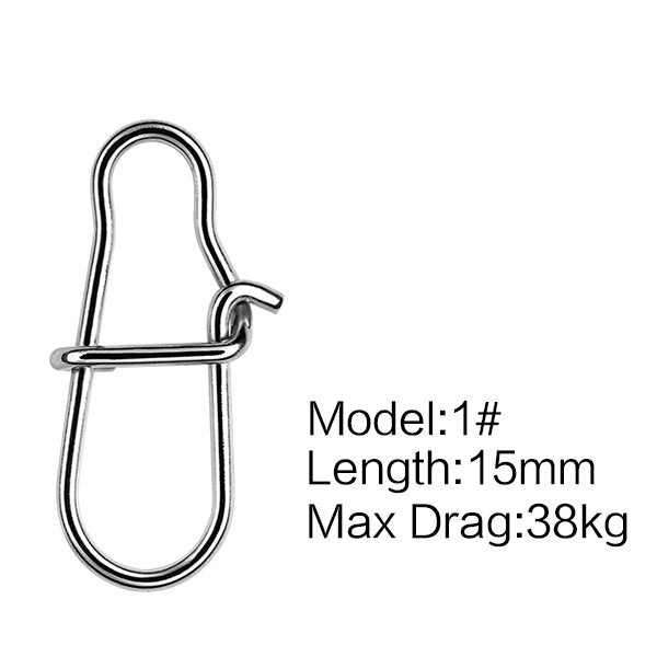 10bag/100pcs 0# 1# 2# Stainless Steel Fishing Swivels Connectors Rolling Swivels Snaps