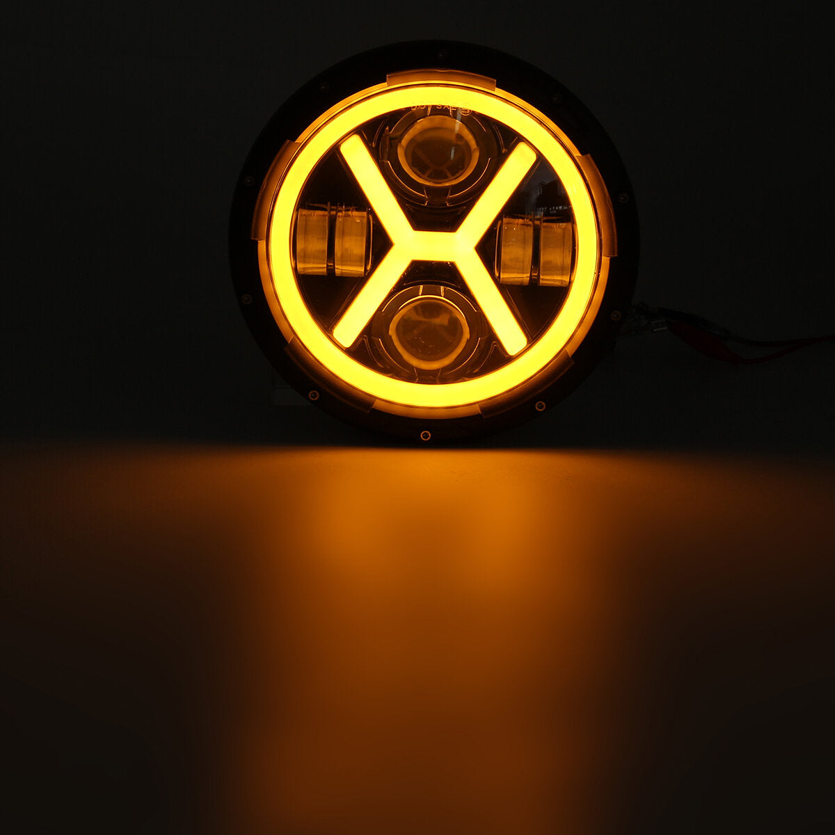 7"inch Waterproof Motorcycle Headlight Round LED Projector