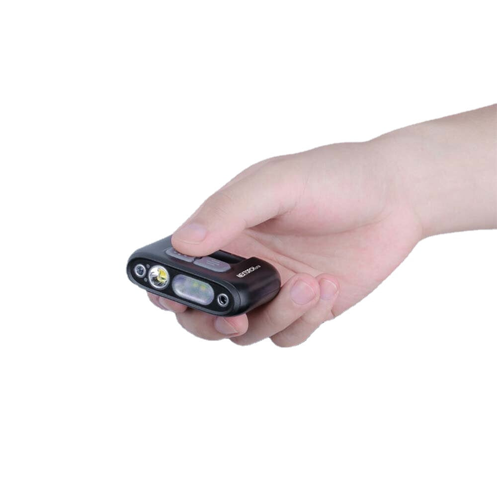 Smart Sensor Clip Light 220LM 5 Modes with Red-Blue Flash Warning Work Light Type-C Rechargeable