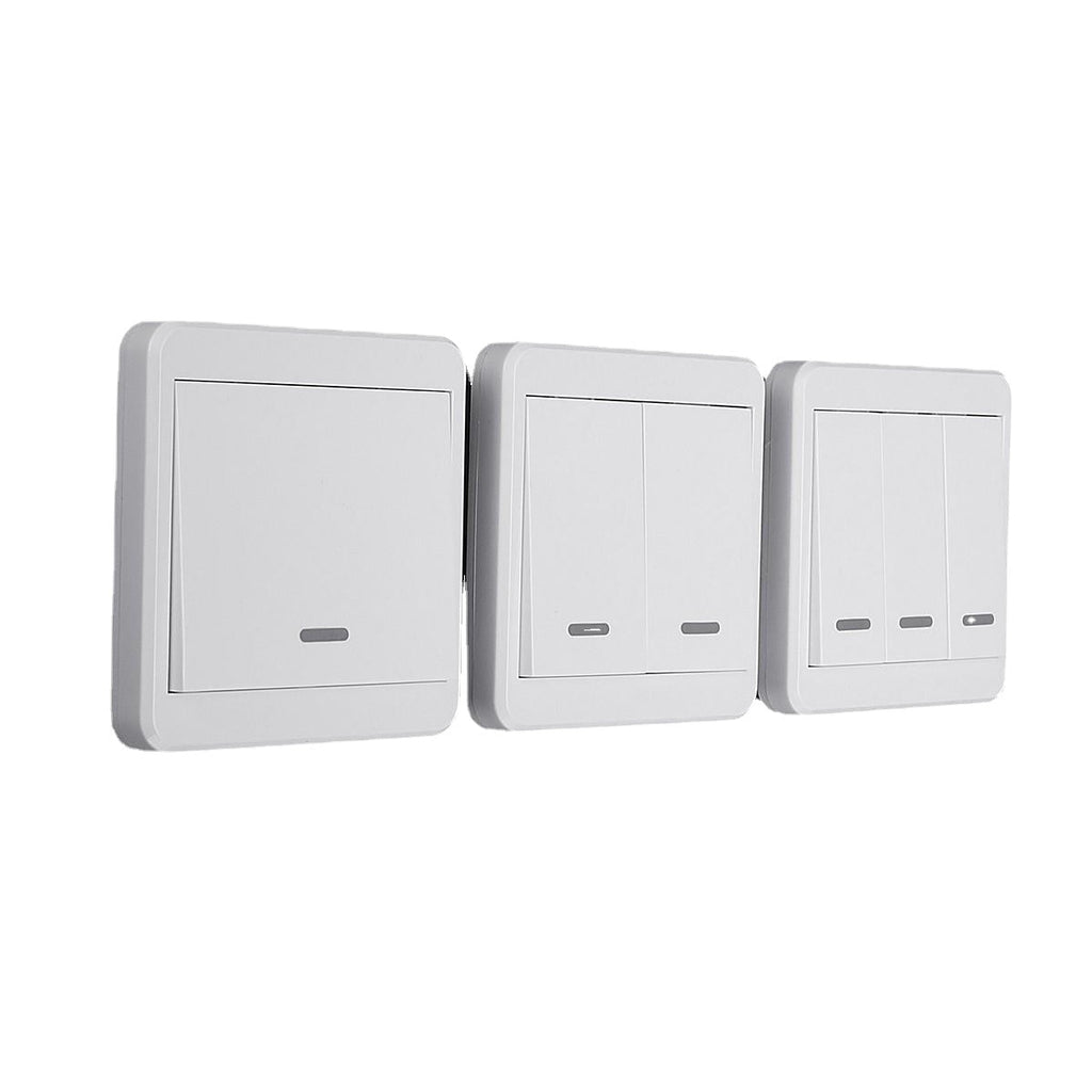 1/2/3 Way Push Button Switch Remote Control Switch 86 Wall Panel 315MHz Wireless