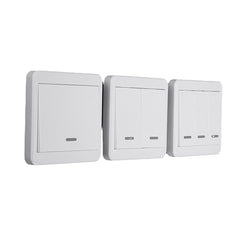 1/2/3 Way Push Button Switch Remote Control Switch 86 Wall Panel 315MHz Wireless