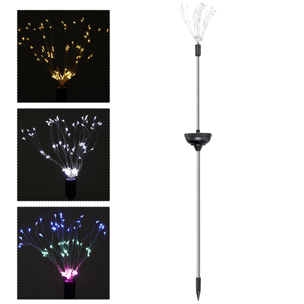 90LED Firework Solar Light 8 Modes Waterproof Outdoor Starburst Path Lawn Garden Decorative Lamp