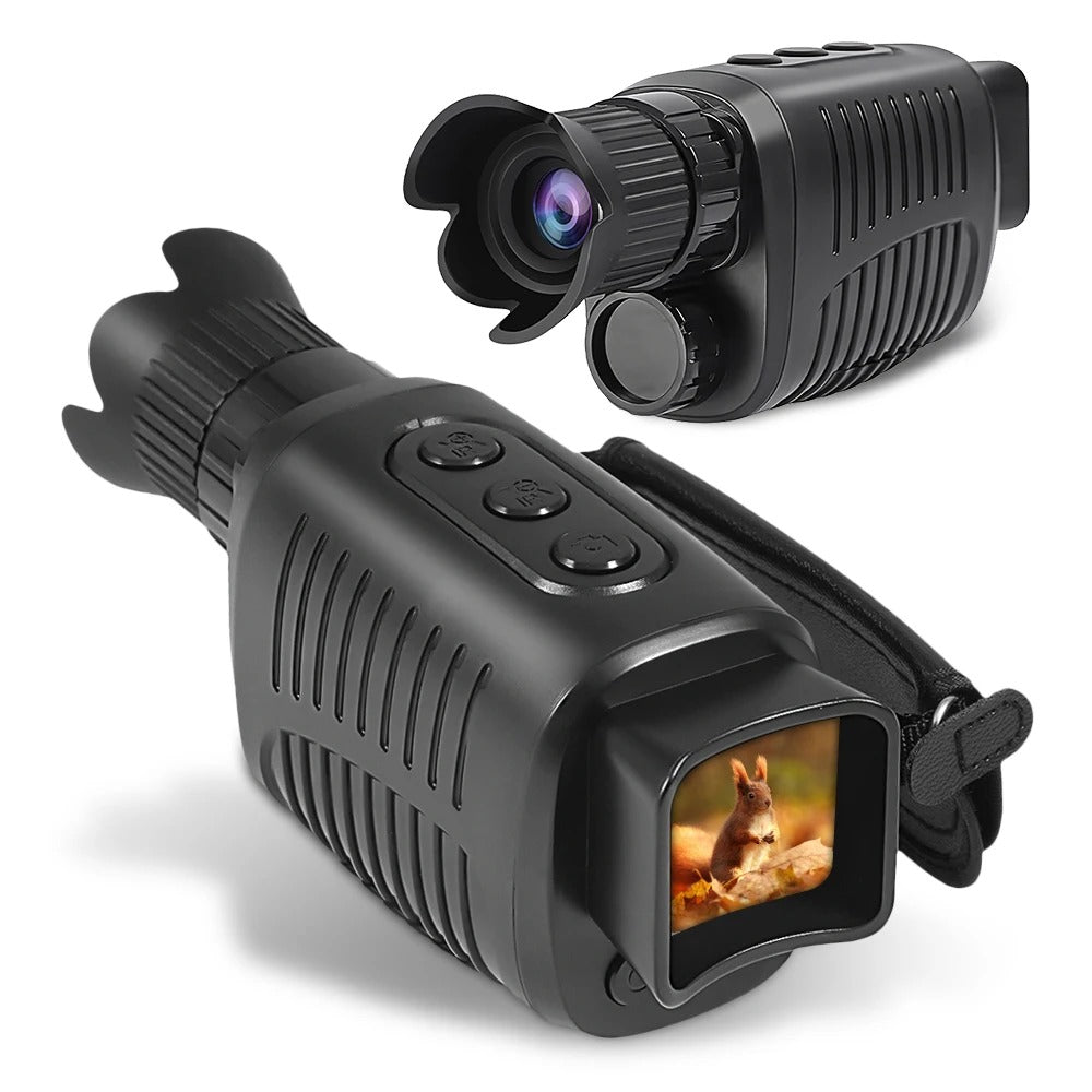1080P HD Night Vision Monocular, 5X Zoom, 300m Infrared Camera, IPX4 Waterproof, Outdoor Hunting Telescope