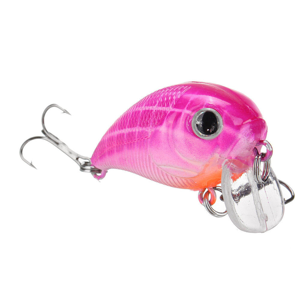 1pc 5cm 8g Wobbler Fat Crankbait Fishing Lure Artificial Bass Hard Bait Fishing Tackle