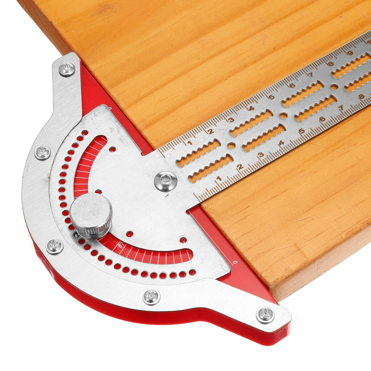 Stainless Steel Edge Ruler Protractor Woodworking Ruler Angle Measuring Tool Precision Carpenter Tool