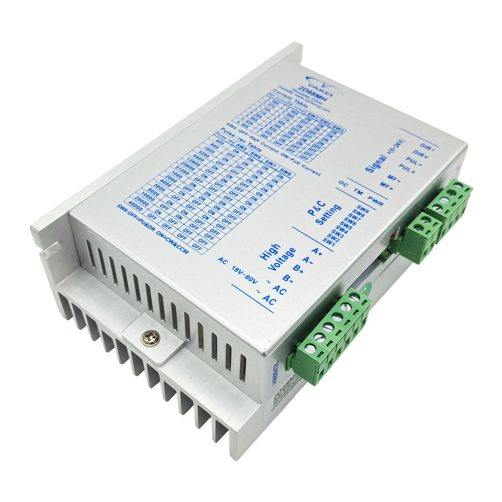 Stepper Motor Driver AC18-80V Drive Voltage 2 Phase Stepper Motor Driver