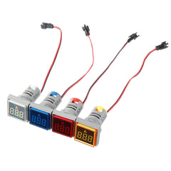 Square Ammeter Large Digital Tube Ammeter Indicator Light Ammeter Pack4