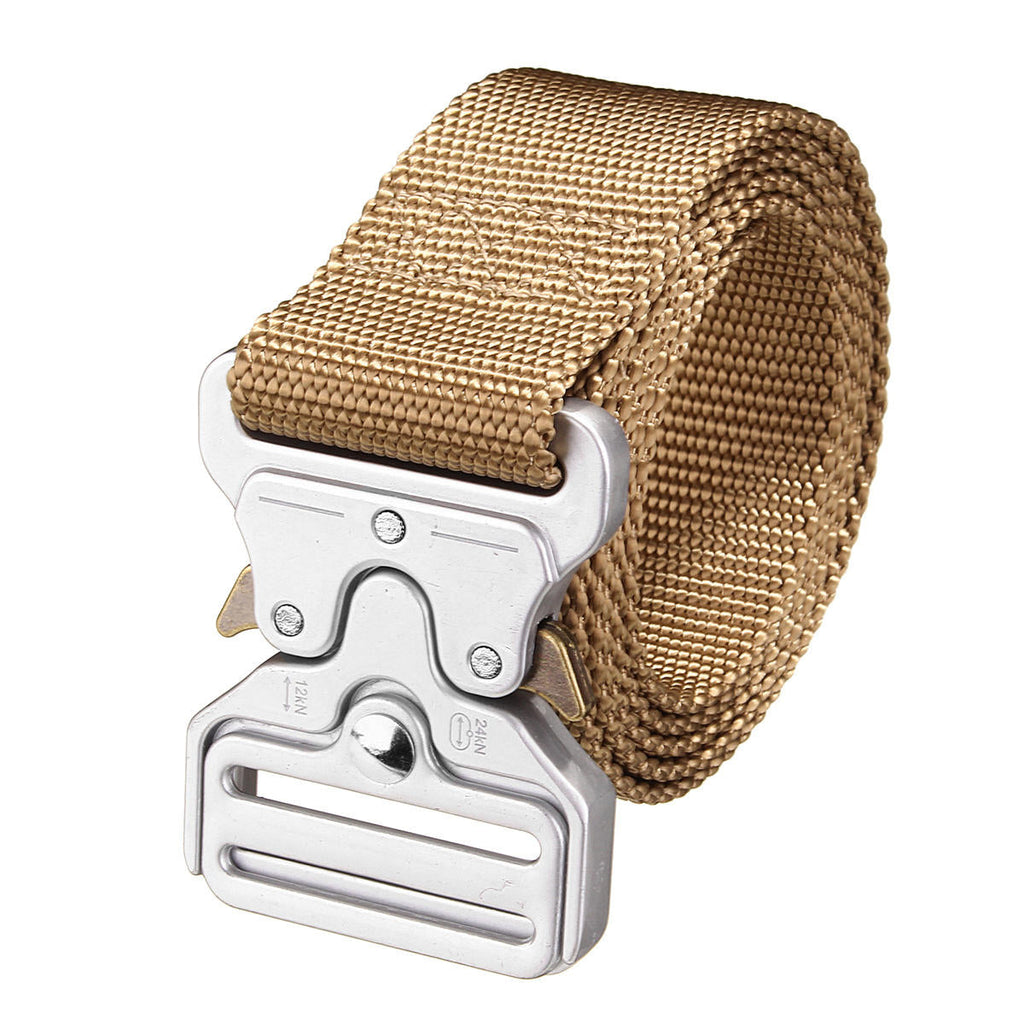 Military Tactical Belt Heavy Duty Webbing Belts Military Style Nylon Belts with Metal Buckle