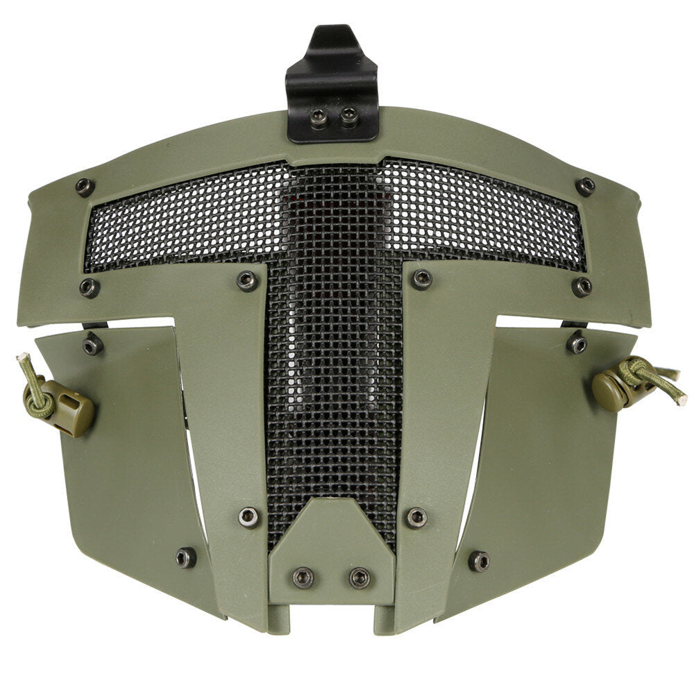 Outdoor Iron Warrior Hunting Tactical Face Mask Steel Mesh