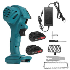 24V 4 Inch One-Hand Electric Chain Saw 800W Handheld Logging Saws Chainsaw Wood Cutting Tool