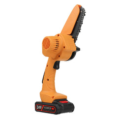 550W 4 Inch Mini Rechargable Chainsaw 24V One Hand Electric Chain Saw Wood Pruning Shears