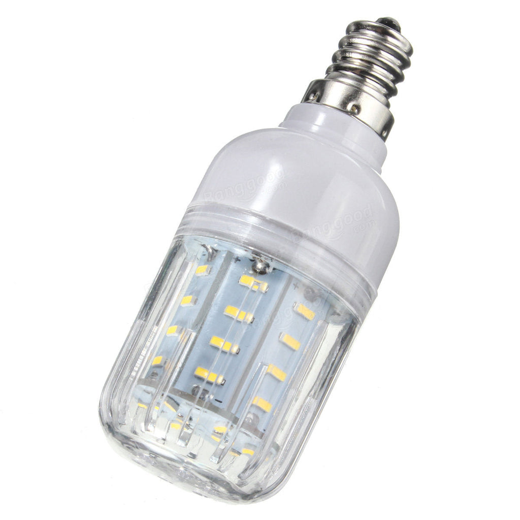 E27 E14 E12 B22 G9 GU10 4W 36 SMD 4014 LED Warm  White Pure White Cover Corn Bulb AC220V