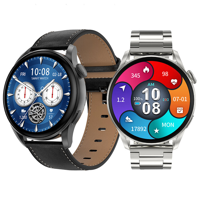 1.36 inch Full Touch Screen Bluetooth Calling PPG+ECG Heart Rate Blood Oxygen Monitor 100+ Watch Faces IP68 Waterproof Smart Watch