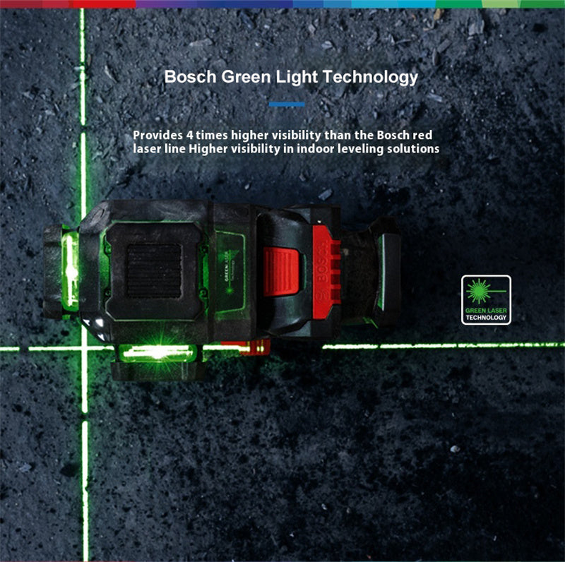 18V-120-33 CG Laser Level 12 Lines 35m Range Extendable to 120m High Precision ± 0.3 mm/m Rapid Self-Leveling IP 65