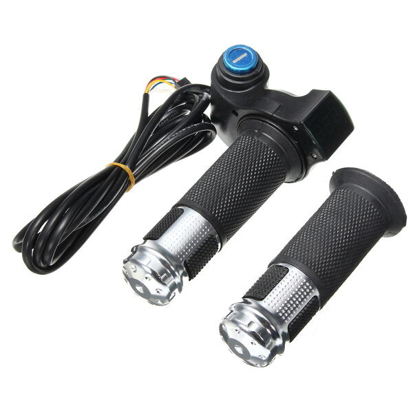 12V-84V 24V 36V 48V Scooter Electric Throttle Grip Handlebar With LED Digital Meter