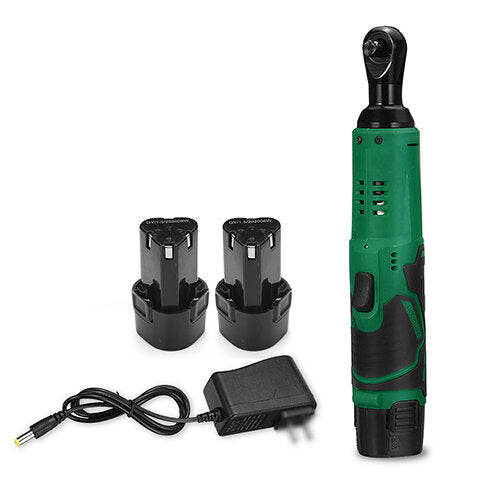 12V 4000mAh 3/8" 65N.m Battery Ratchet Handheld Electric Wrench Set with 1/ 2 Batteries