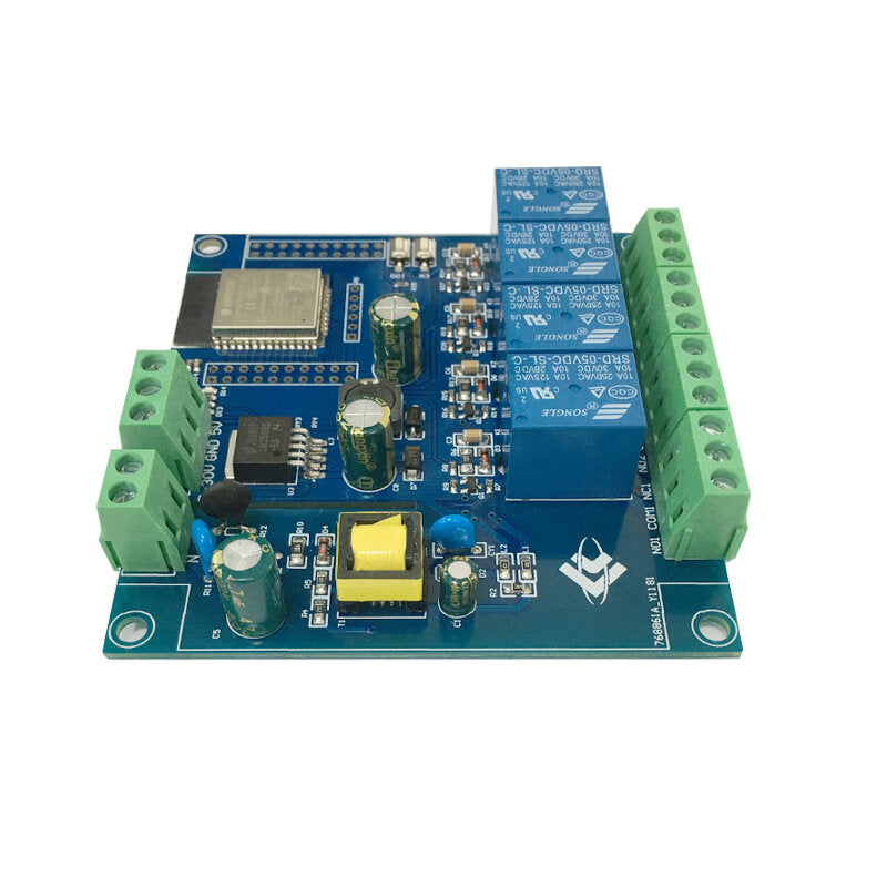 AC/DC Power Supply ESP32 WiFi Bluetooth BLE Four-way Relay Module ESP32-WROOM Development Board