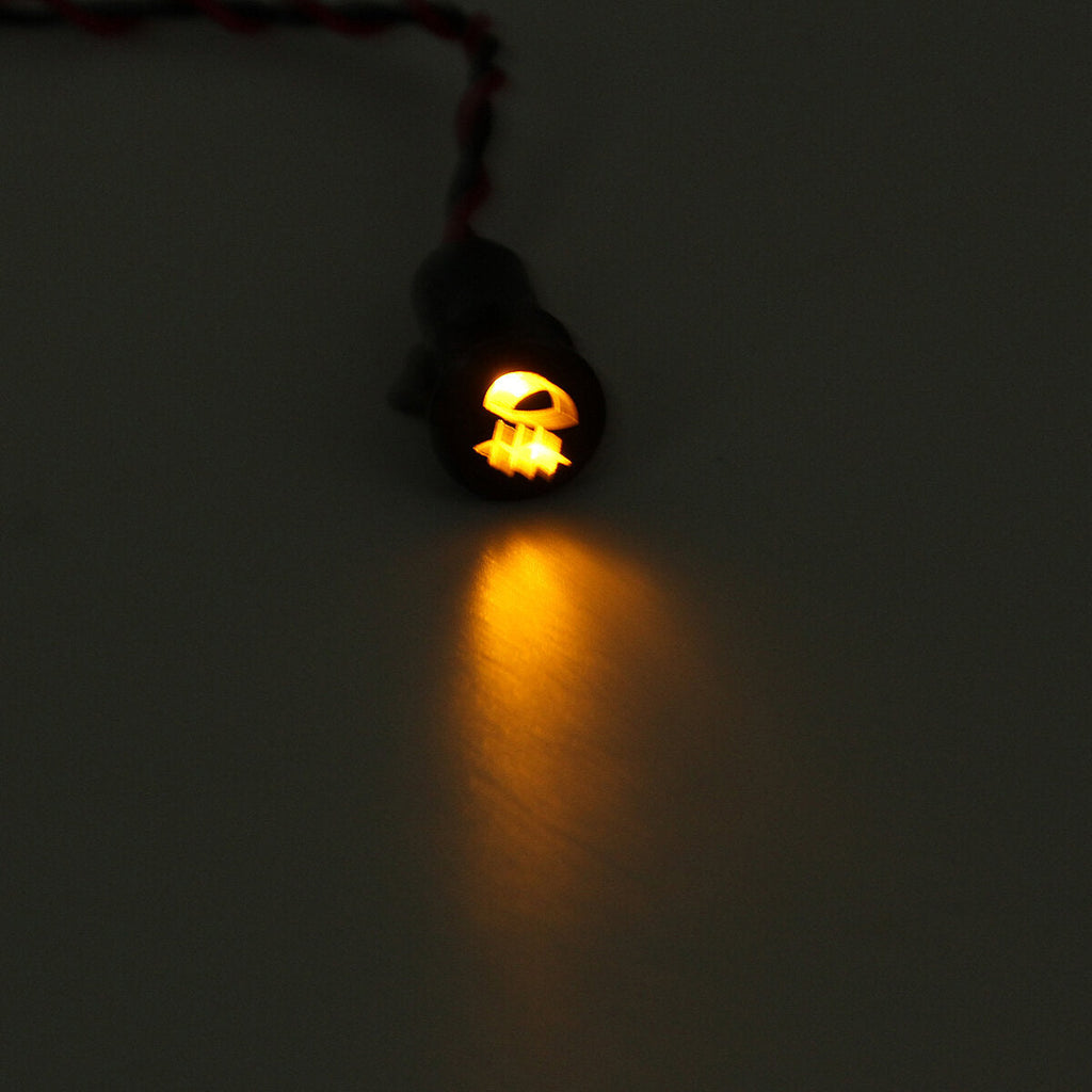 12V 16mm Metal LED Dash Panel Warning Pilot Light Indicator Lamp Boat