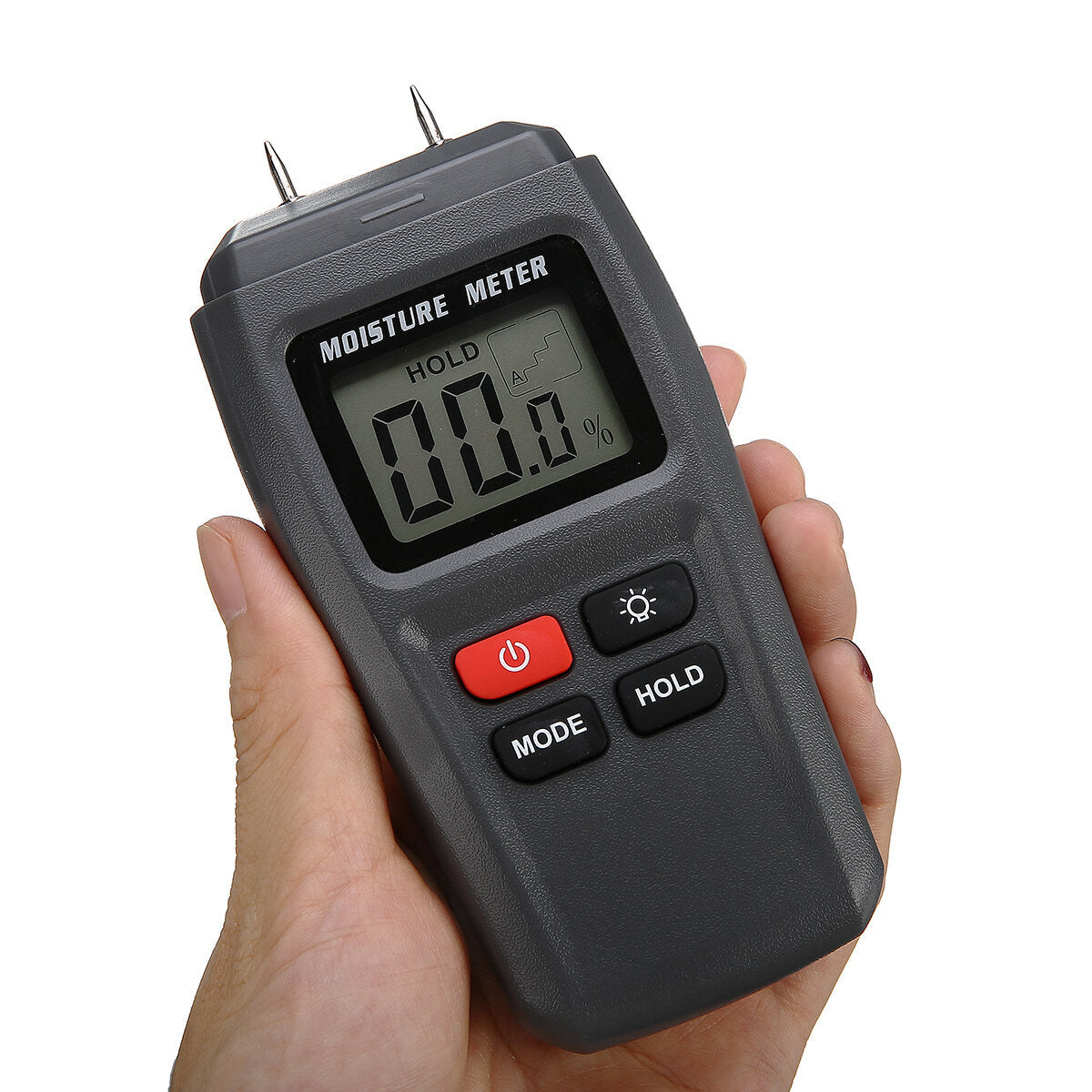 0 - 99.9% LCD Digital Display Needle Type Wood Moisture Meter with Backlight Function