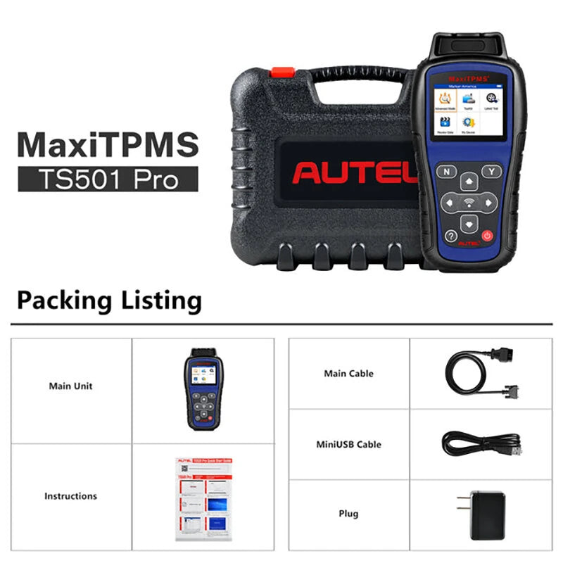 TPMS Diagnostic Scanner Tool LCD Display 2400mAh Lithium-polymer Battery Tire Type Pressure Selection