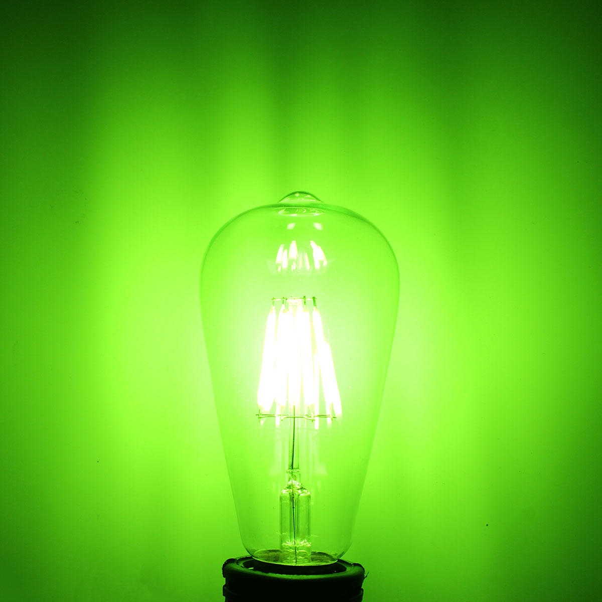 8W RGB Rereo Glass 800Lm Vintage Incandescent Light Lamp Bulb AC220V