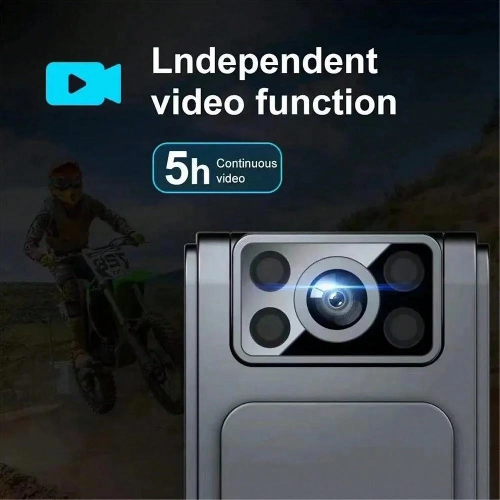 Black 1.3MP USB Action Camera, 1080P Video, 24P Frame Rate, ≤2" Display, Rechargeable, ABS Material