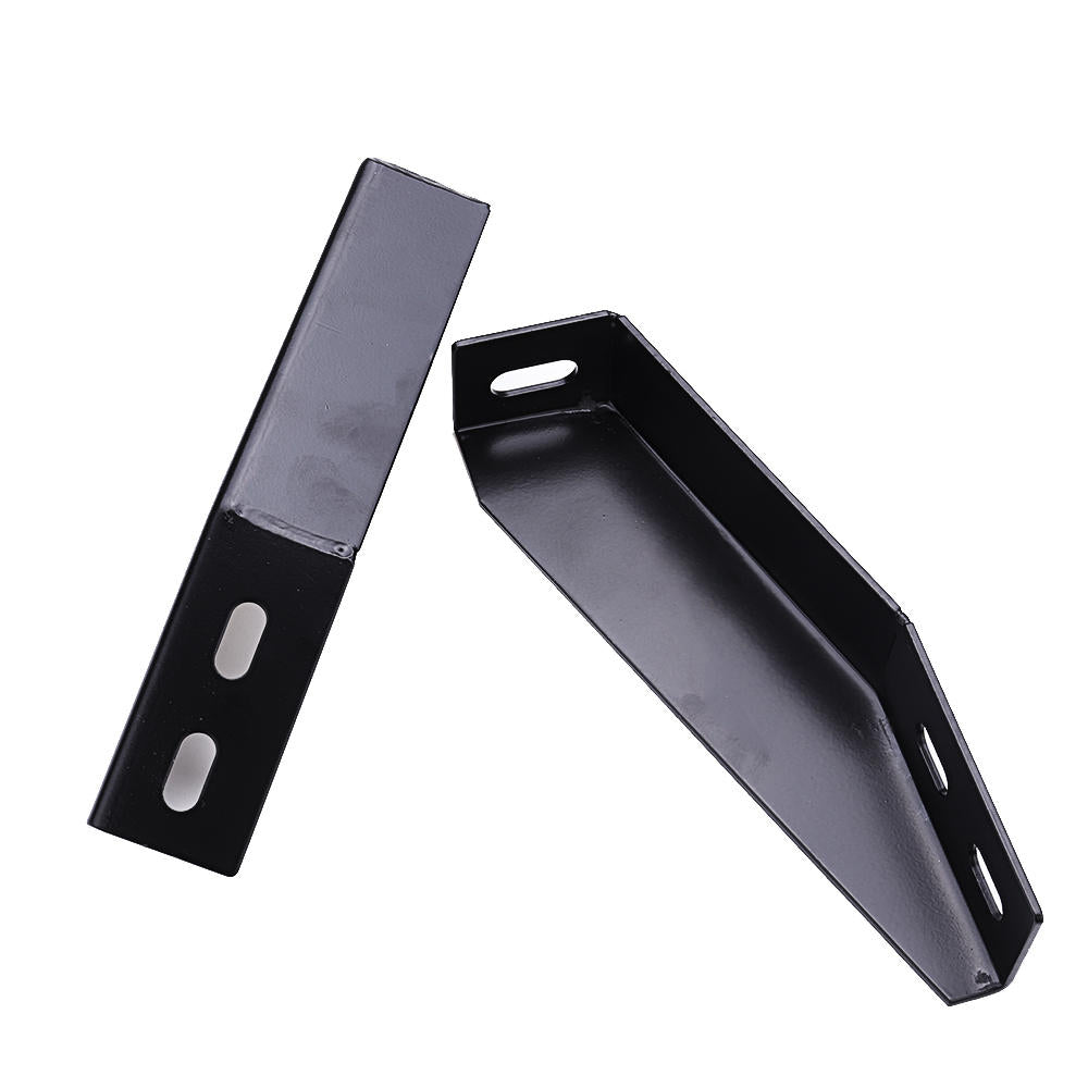 Industrial Aluminum Extrusions Right Angle Inclined Bracket Connector Reinforced Black