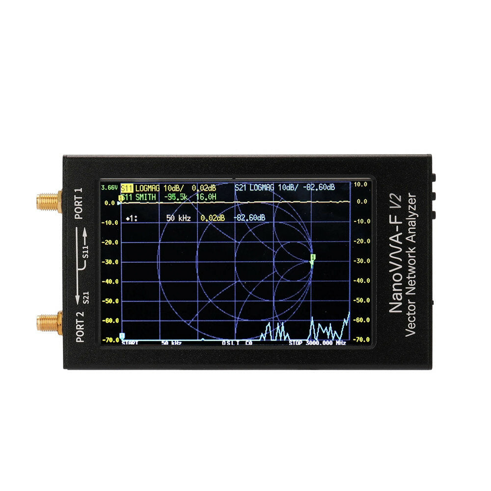 50kHz-3GHz IPS 4.3Inch LCD Display Vector Network Analyzer S-A-A-2 Antenna Analyzer Short Wave HF VHF UHF